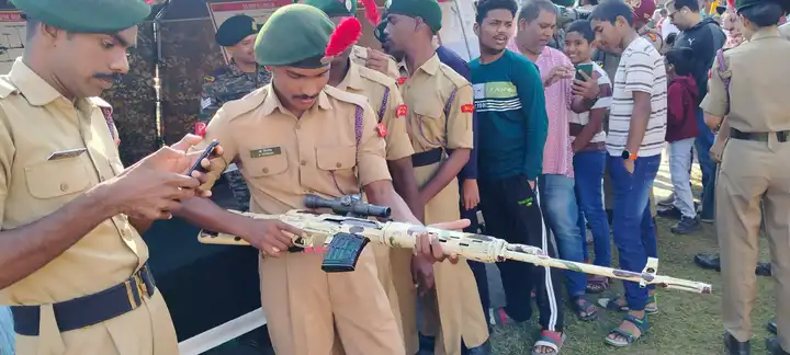 Jagruti NCC Students at Army rally golkonda