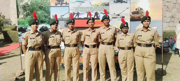 Jagruti NCC Students at Army rally golkonda