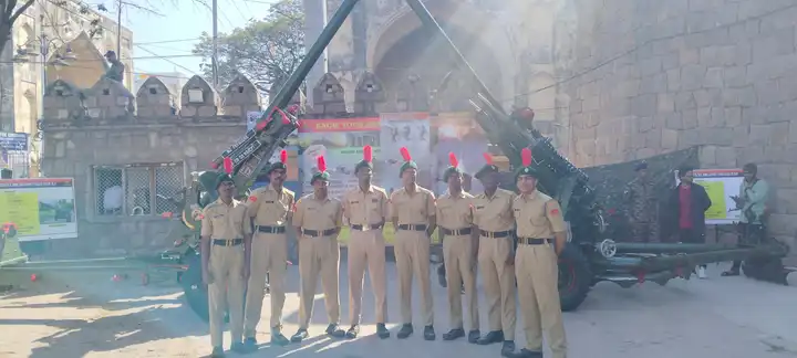 Jagruti NCC Students at Army rally golkonda