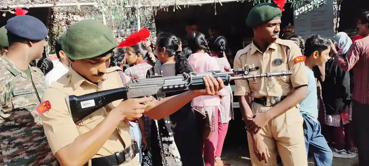 Jagruti NCC Students at Army rally golkonda