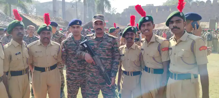 Jagruti NCC Students at Army rally golkonda