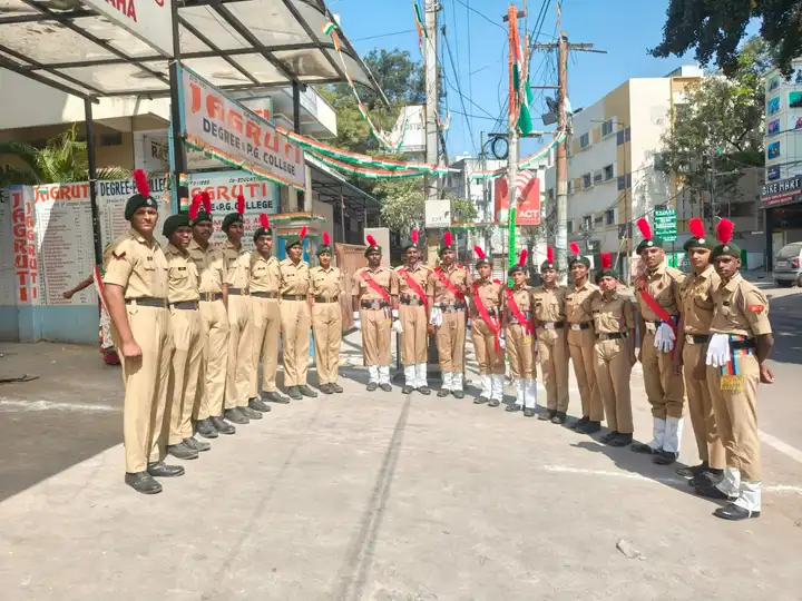 Jagruti Degee and PG College republic day photos