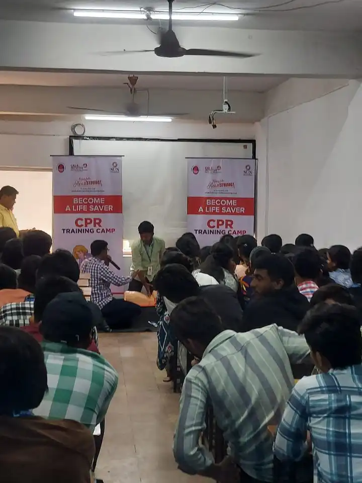 CPR training session photos Jagruti Degree and PG College