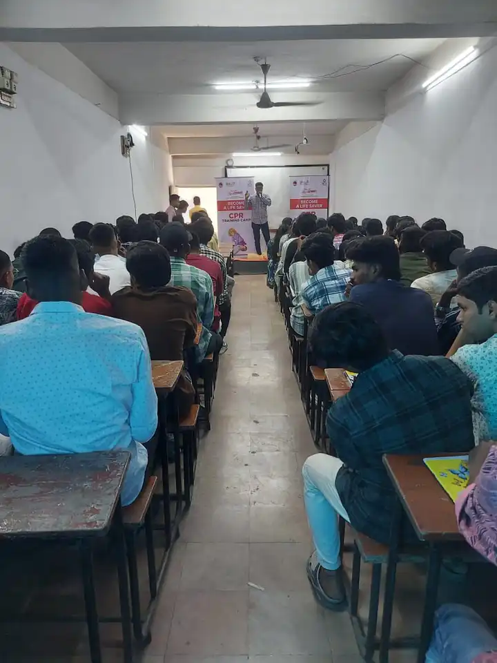 CPR training session photos Jagruti Degree and PG College