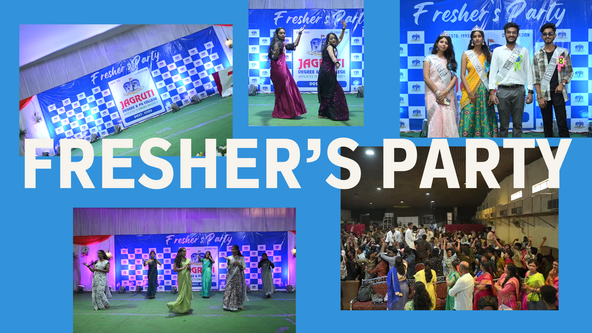 Freshers 2024 at Jagruti Degree and PG College