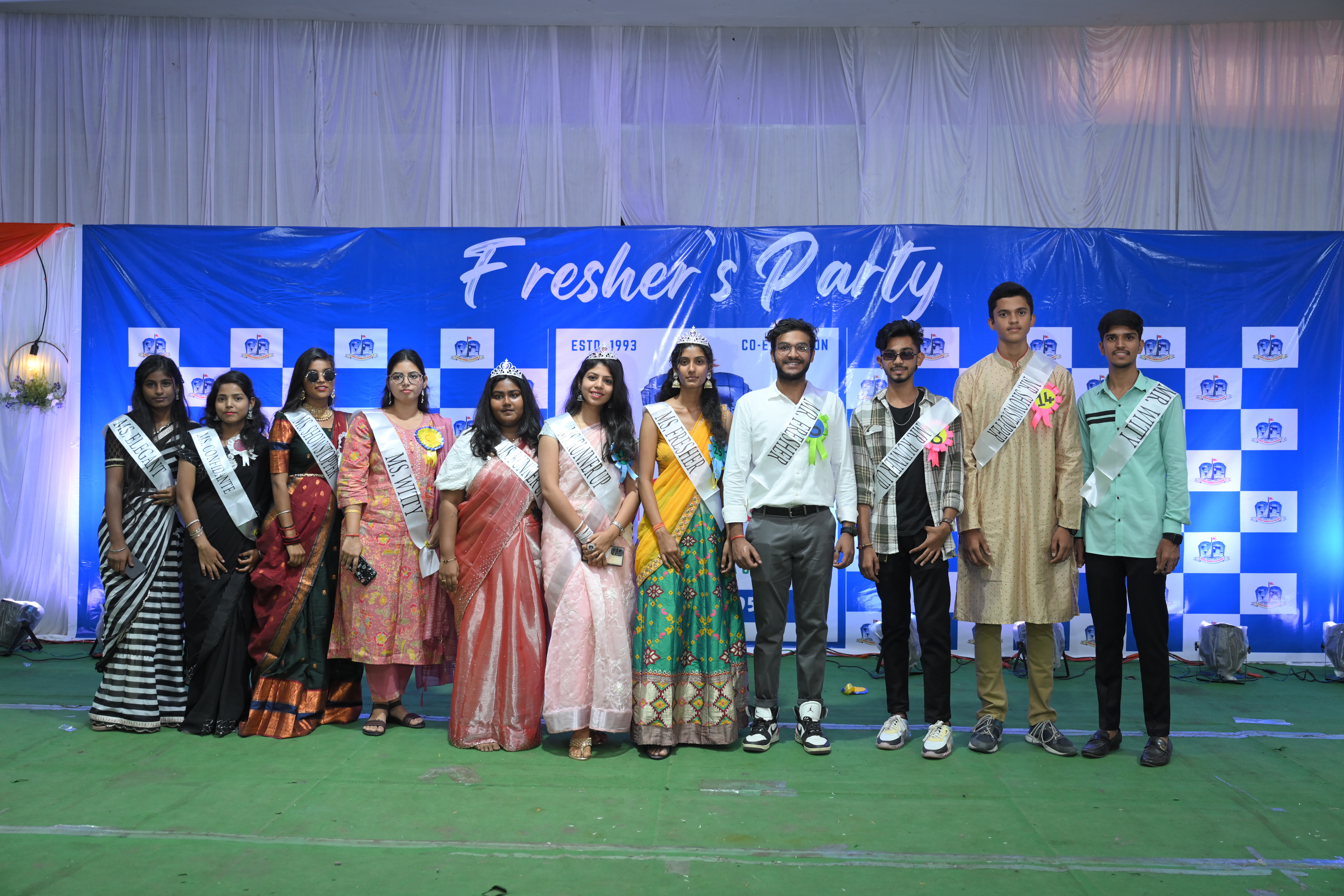 Jagruti Degree and PG College freshers party best degree hyderabad