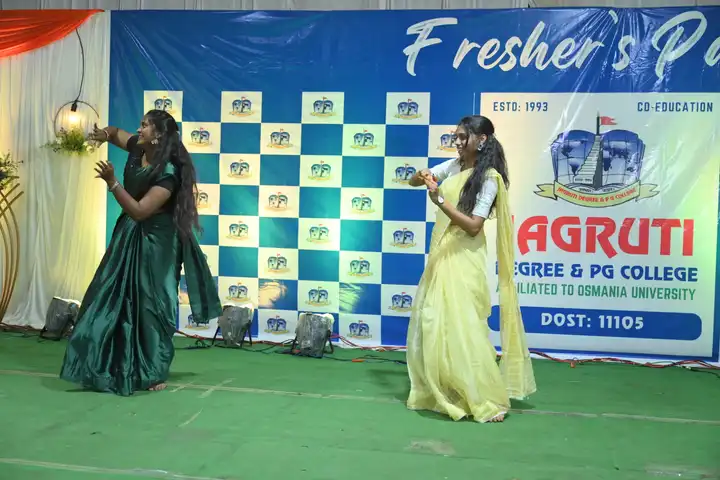 Jagruti Degree and PG College freshers party best degree hyderabad