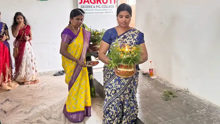 Jagruti Degree and PG college Bonalu celebrations