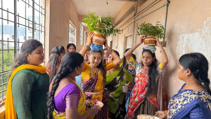 Jagruti Degree and PG college Bonalu celebrations