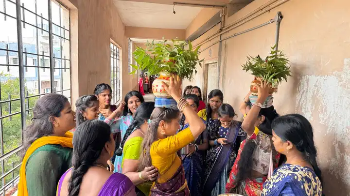 Jagruti Degree and PG college Bonalu celebrations