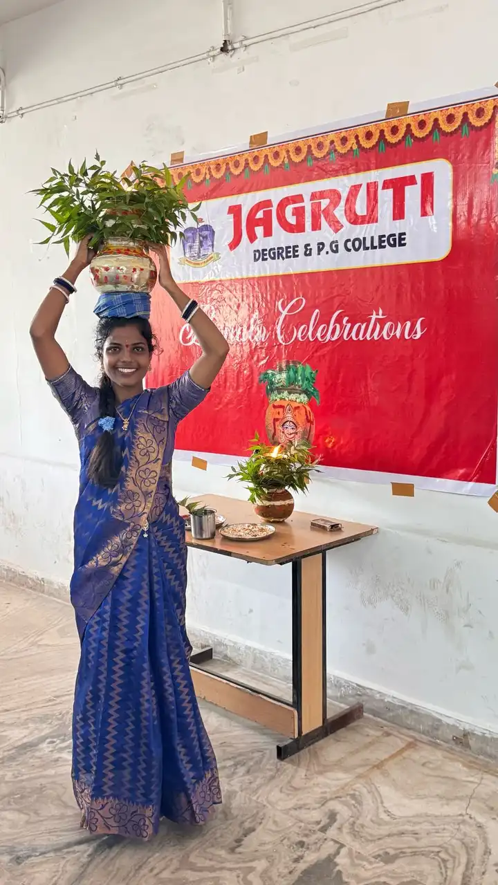 Jagruti Degree and PG college Bonalu celebrations