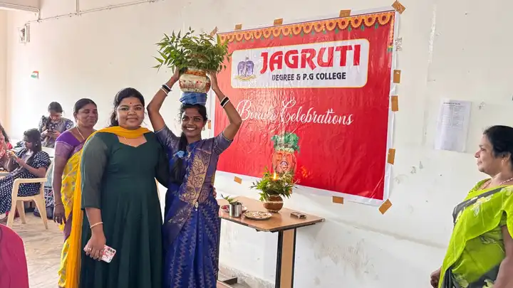 Jagruti Degree and PG college Bonalu celebrations