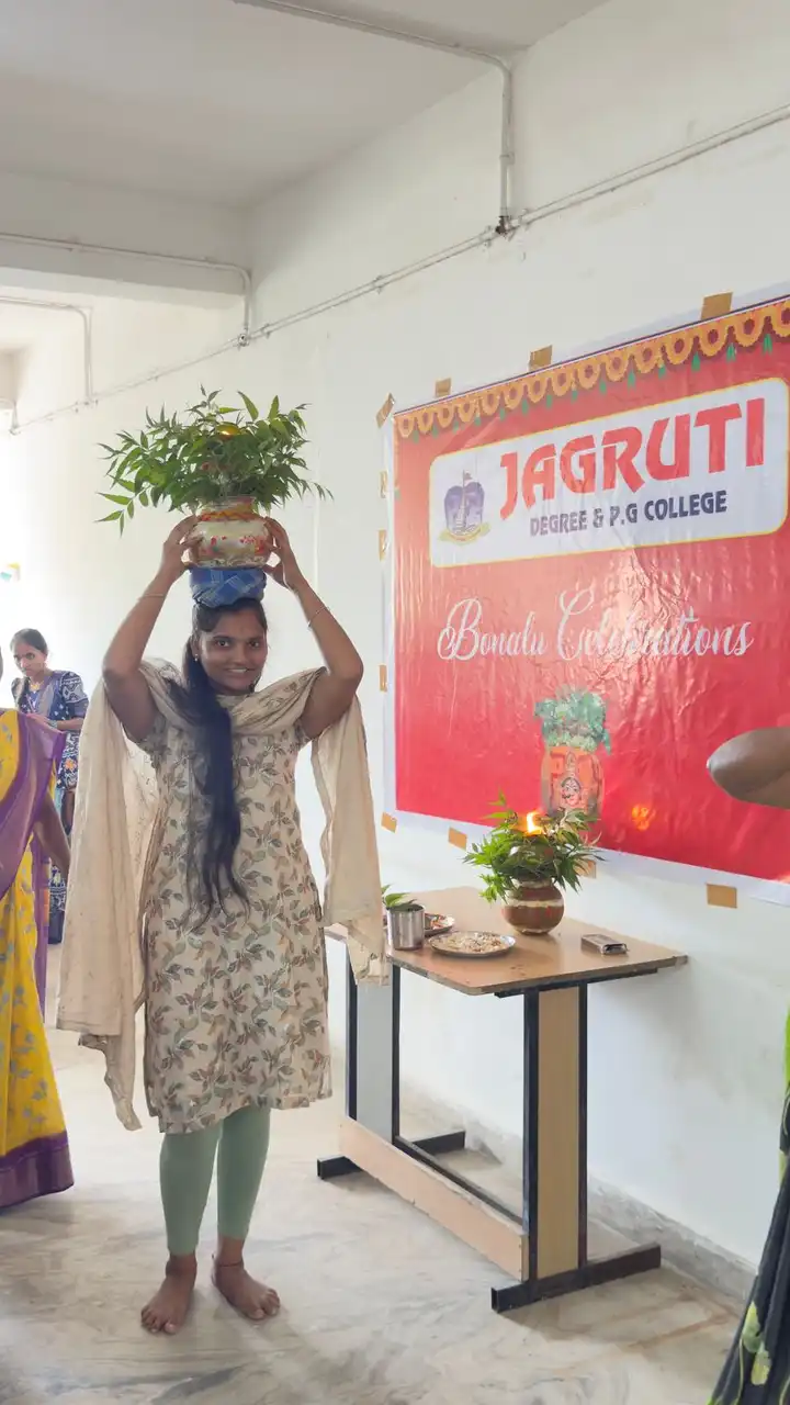 Jagruti Degree and PG college Bonalu celebrations