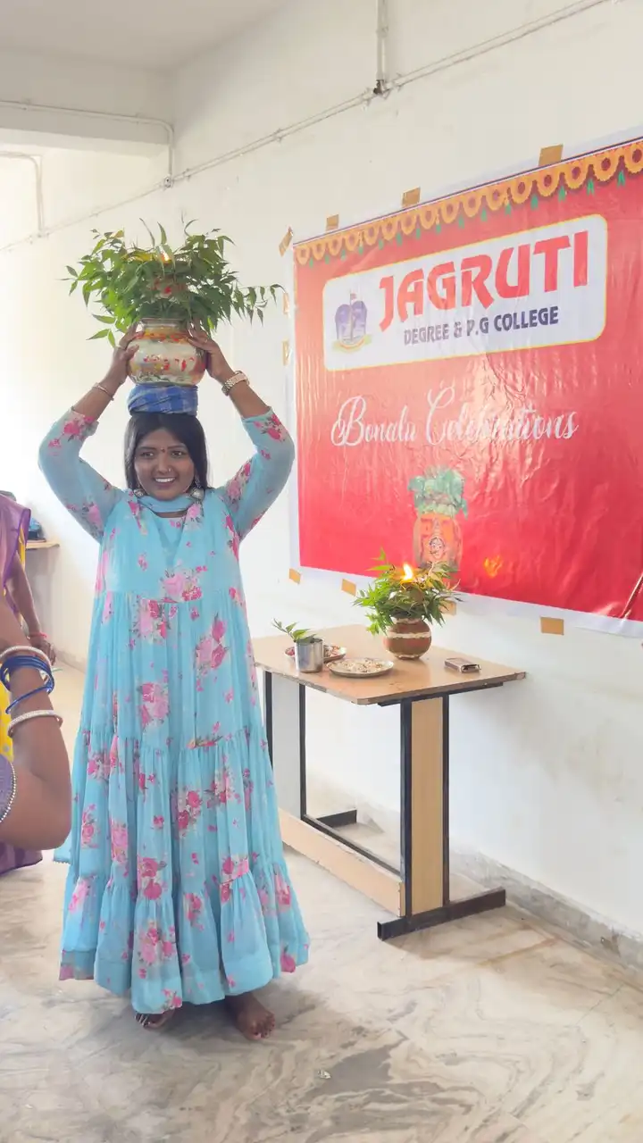 Jagruti Degree and PG college Bonalu celebrations