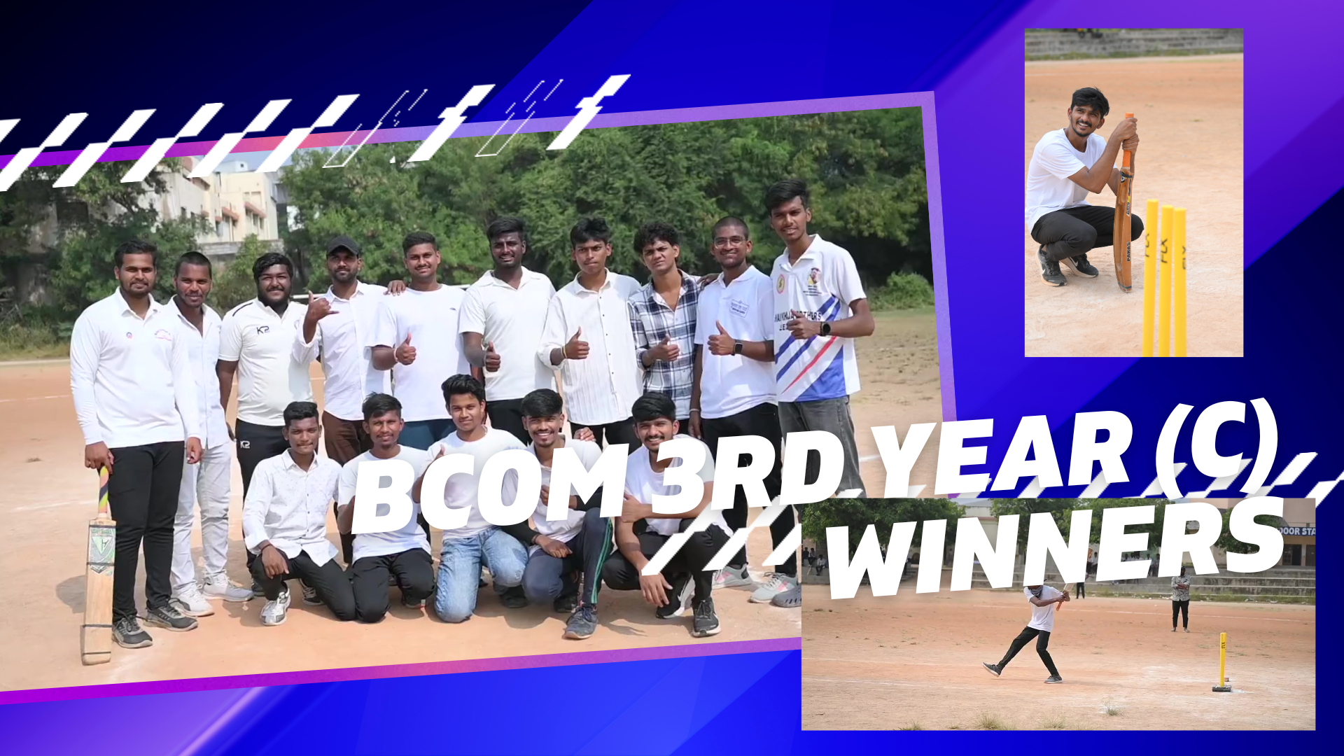 Jagruti Degree college Cricket tournament winners