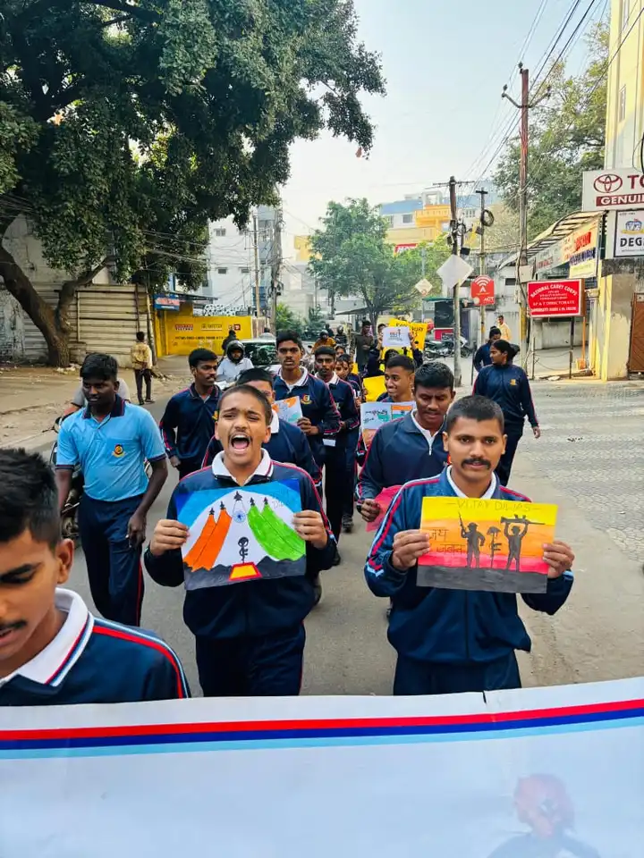 Jagruti Degree and PG College NCC vijay Diwas 2025