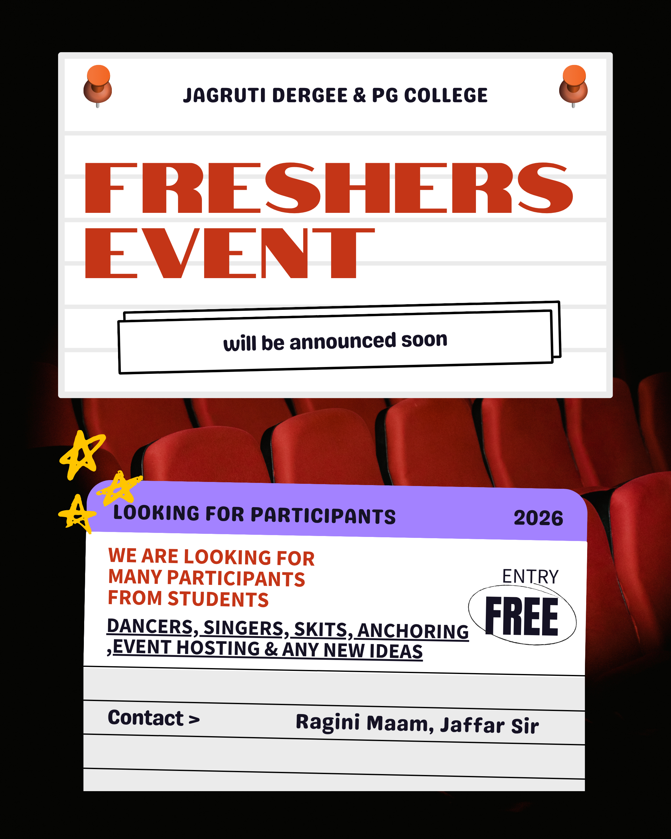 Freshers Event participants