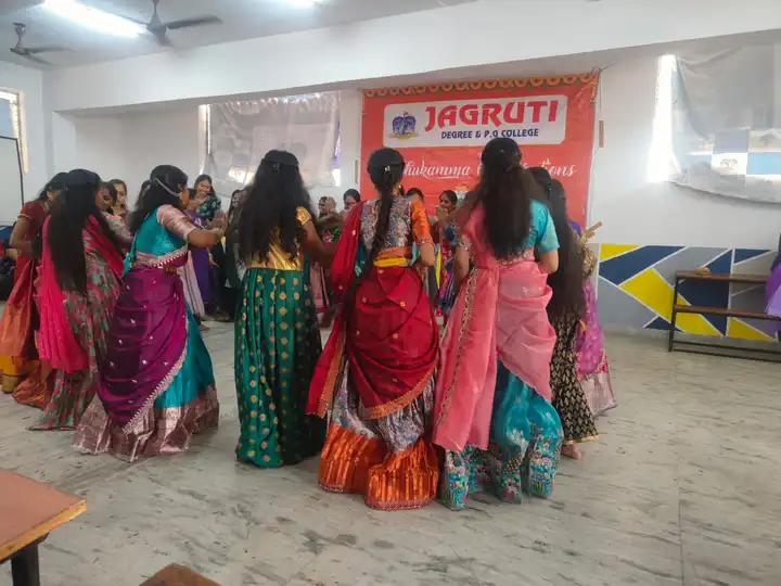 Bathukamma Celebrations at Jagruti Degree and PG College