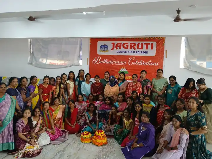 Bathukamma Celebrations at Jagruti Degree and PG College