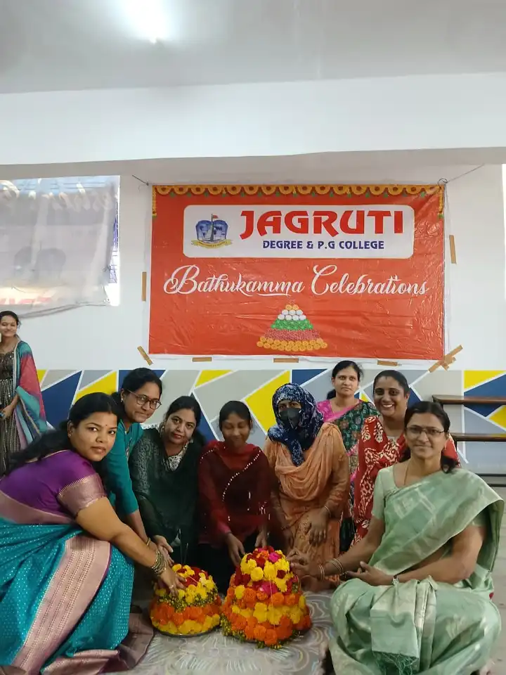 Bathukamma Celebrations at Jagruti Degree and PG College